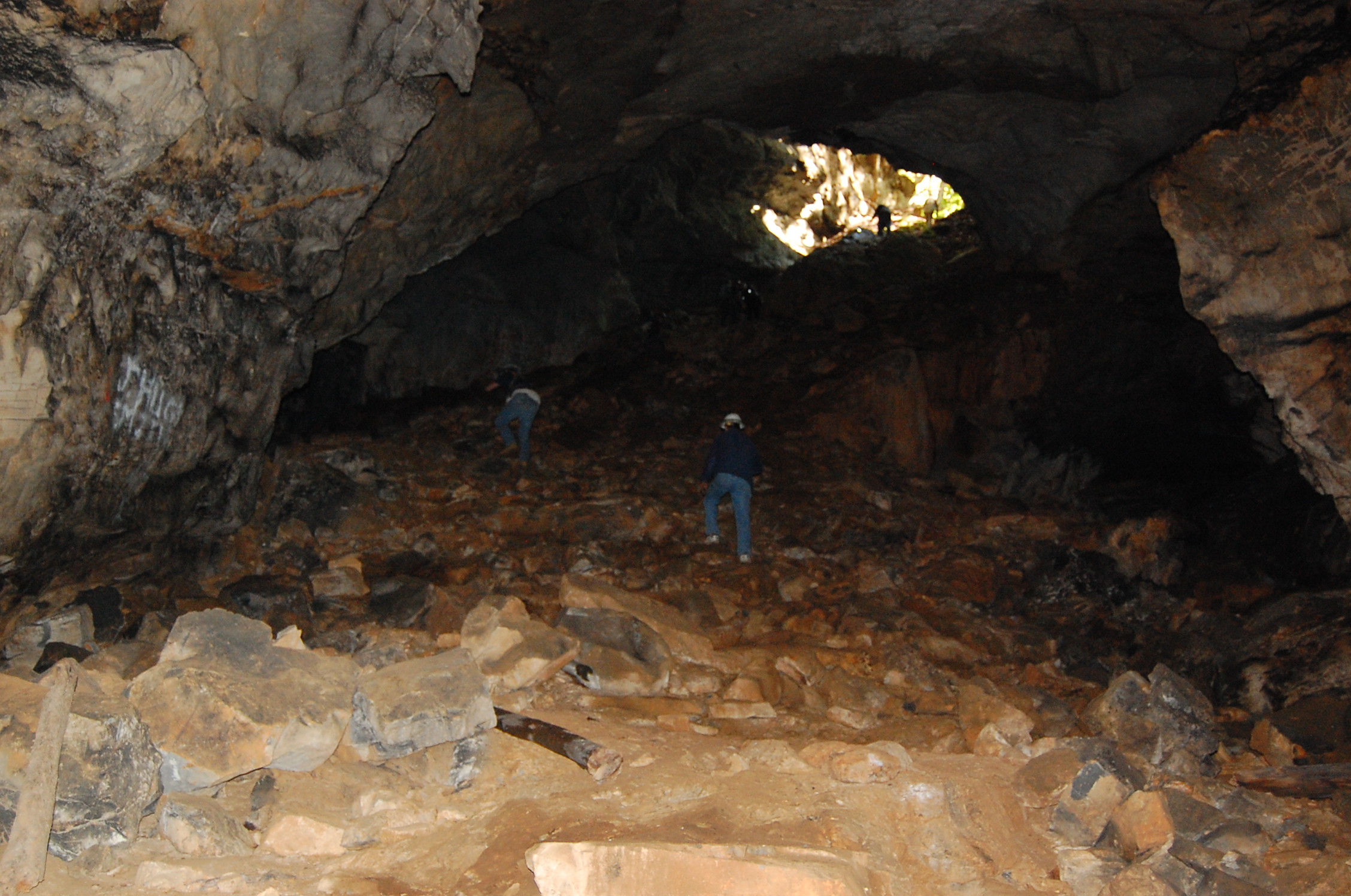 Interior entrance to Salt Peter Cave