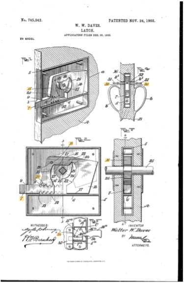 W.W.Daves Patent