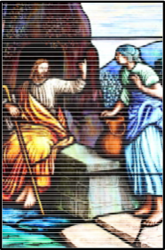 Woman at the Well Stained Glass