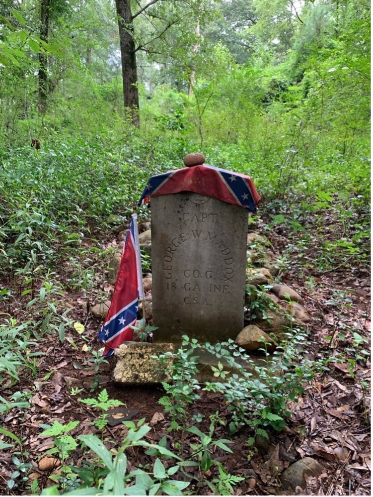 Confederate grave site in Friendship Cemetery 