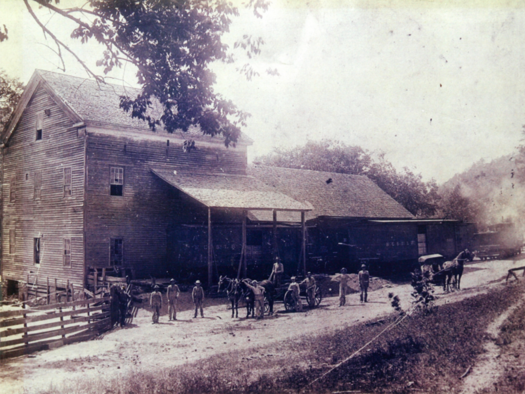 AKA Empire or Amelia Mill Note: The famed Civil War locomotive, Texas can be seen with tender in the far right of the image Photo taken May 1903 and courtesy of the McCoy family 